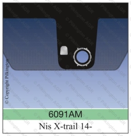 Ветровое стекло на NISSAN X-TRAIL III 5RGR